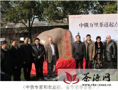 万里茶道起点纪念碑在武汉揭幕