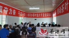 高县双河乡举行茶叶连片扶贫开发项目培训会暨开工仪式