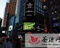中国西乡茶园风光闪耀美国纽约时代广场
