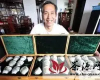 民间艺人手绘西湖三十景纪念茶具