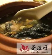 普洱茶炖乌鸡养生靓汤的做法
