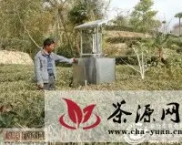 凤庆县在茶园安装太阳能杀虫灯